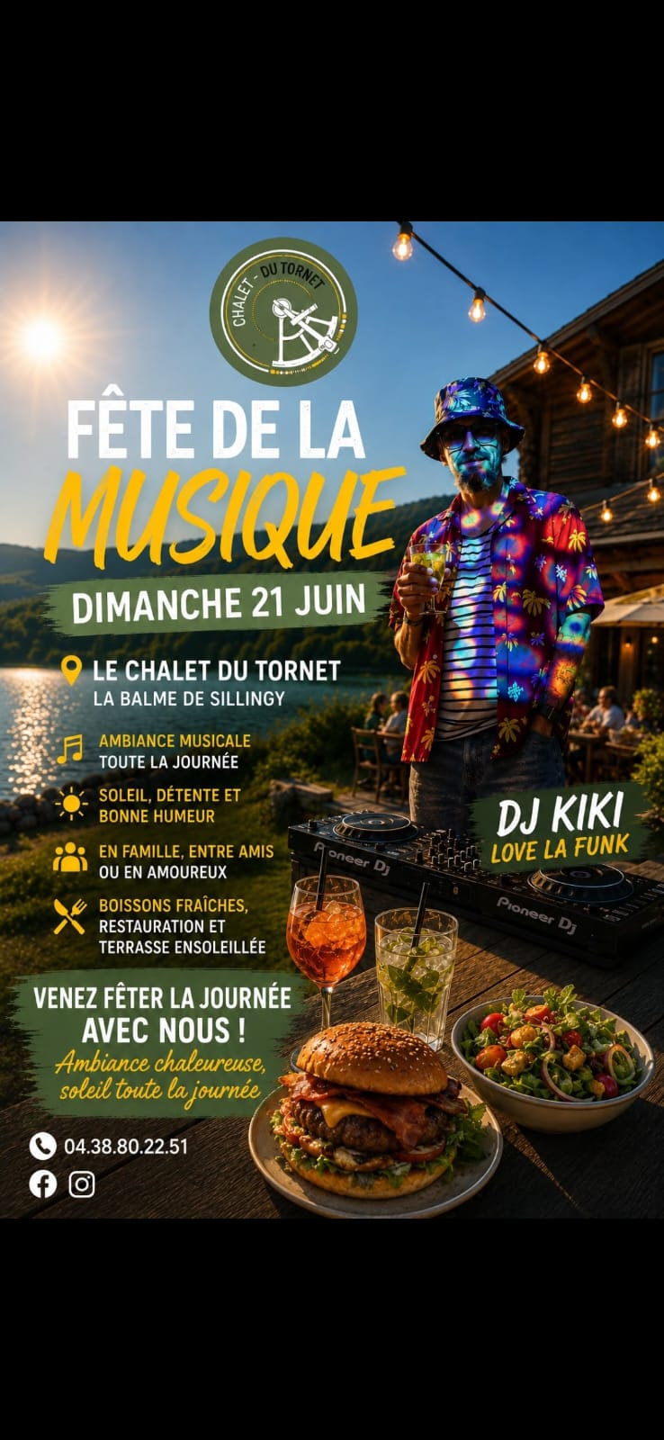 Fête de la Musique au Chalet du Tornet, dimanche 21 juin — DJ Kiki